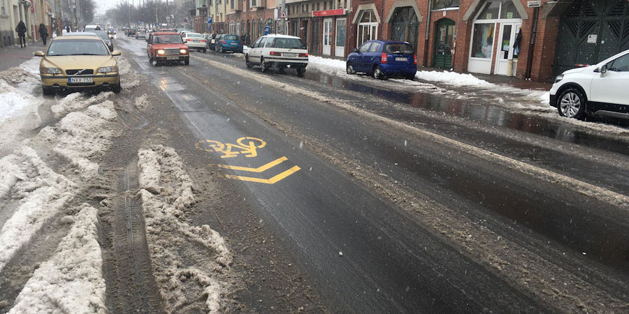 A Kerékpárosklub is a kerékpáros nyom kialakítását javasolta a Csapó utcán