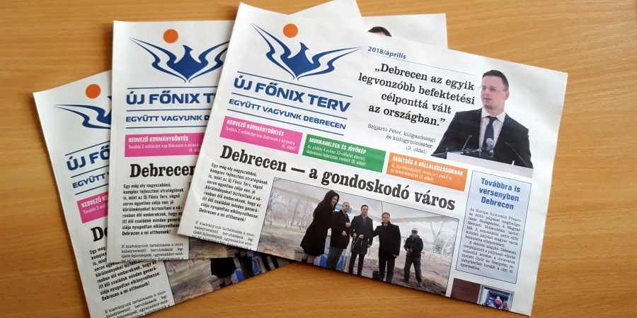 Megjelent az Új Főnix Terv fejlesztéseit bemutató újság tavaszi száma