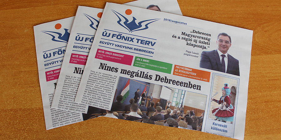 Megjelent az Új Főnix Terv fejlesztéseit bemutató újság legfrissebb száma