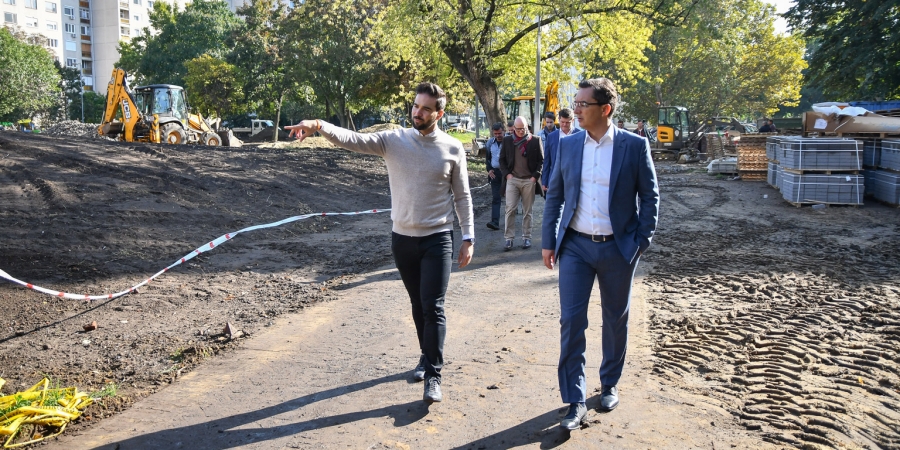 Jól halad a Zöld város program a Vénkertben