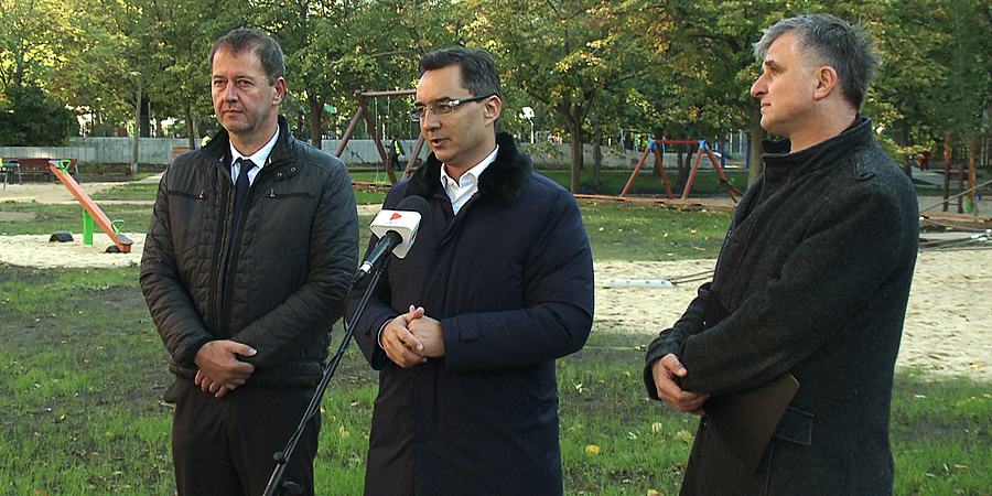 Megújították a Fényes udvari kispiac mögötti belső parkot 