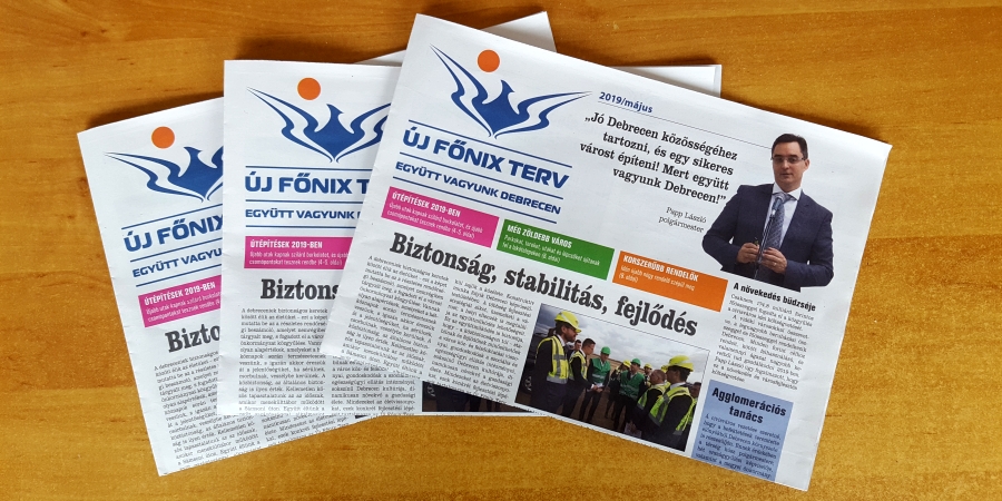 Megjelent az Új Főnix Terv fejlesztéseit bemutató újság májusi száma