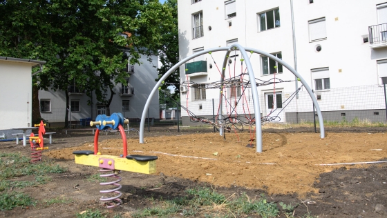 Már az új játszótér is elkészült a Sóház városrészben