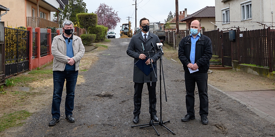 A Kánya utcán folytatódik a debreceni útépítési program