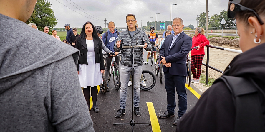 Jó hír a bicikliseknek: már Kismacs felé is vezet kerékpárút
