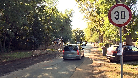 Útjavítás a Kartács utcán