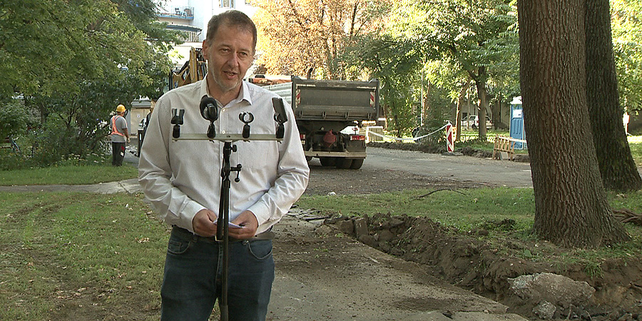 Folytatódik a debreceni Holló János utca burkolatának megújítása