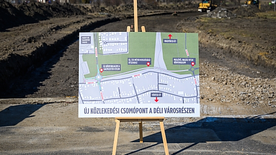 Új utat építenek Debreceni déli városrészében