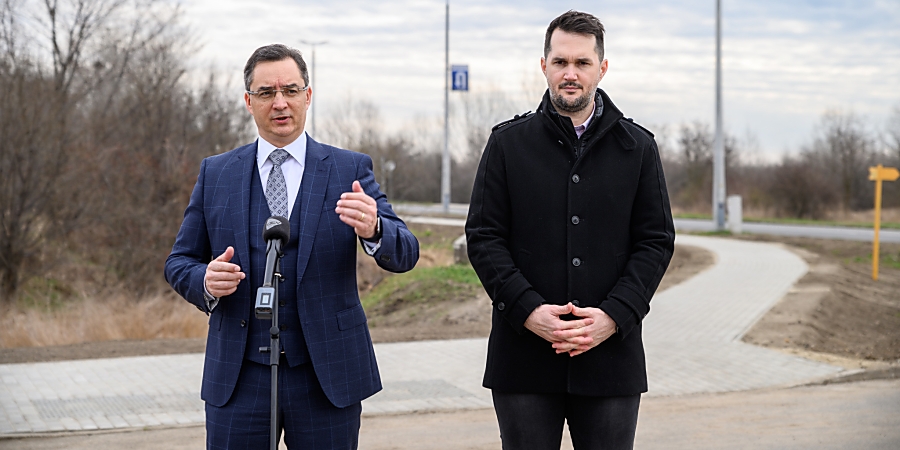 Járdát építettek és buszmegállókat alakítottak ki a Tégláskertben